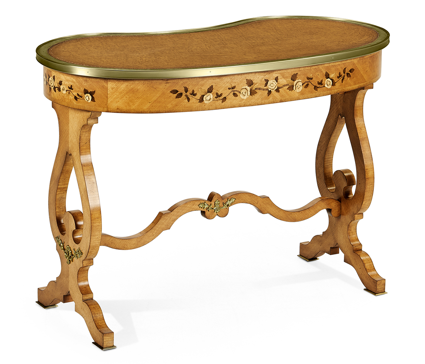 Satinwood Kidney Dressing Table