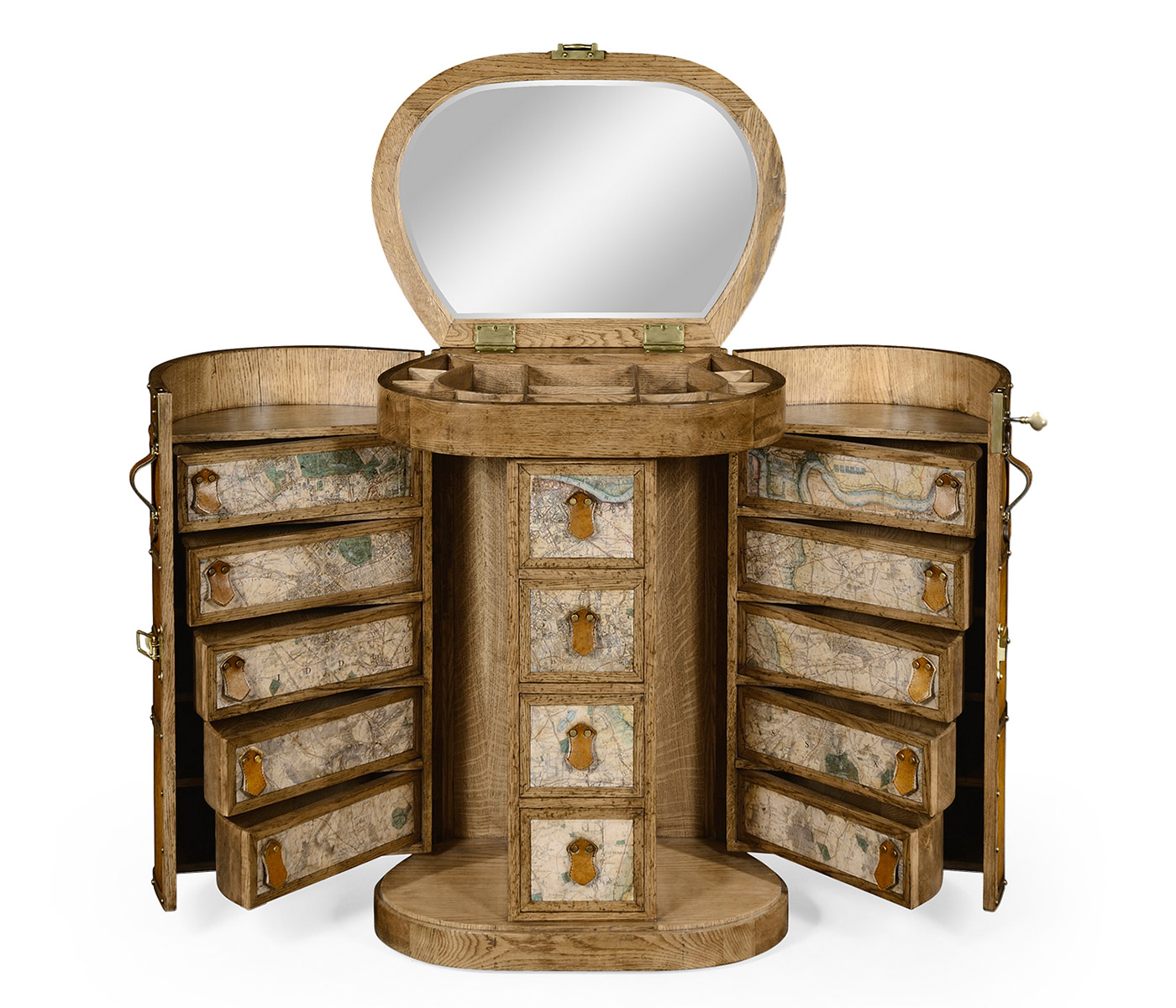 Travel Trunk Style Metamorphic Dressing Table