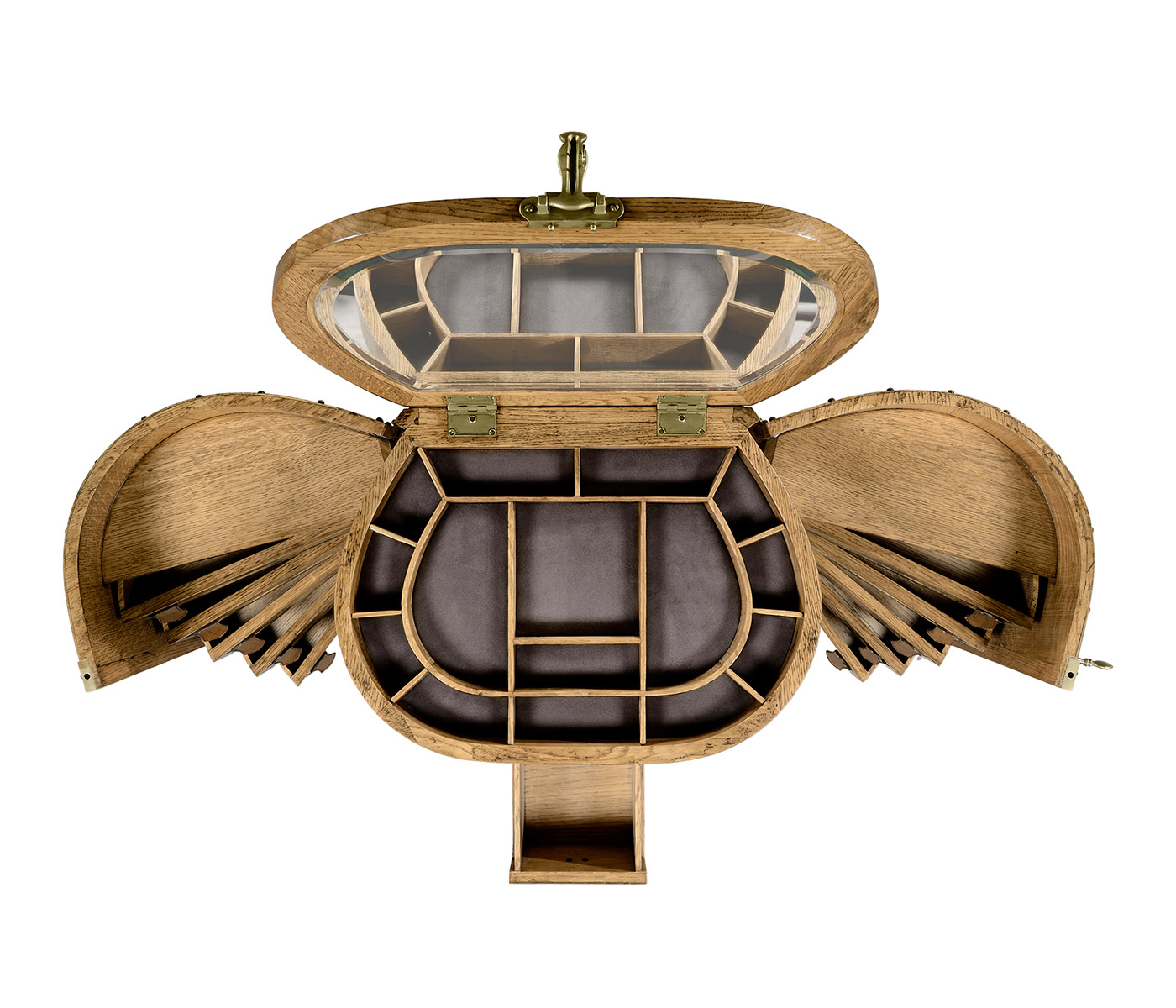 Travel Trunk Style Metamorphic Dressing Table