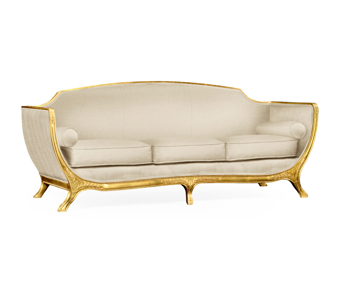Empire Style Sofa with Gold Leaf