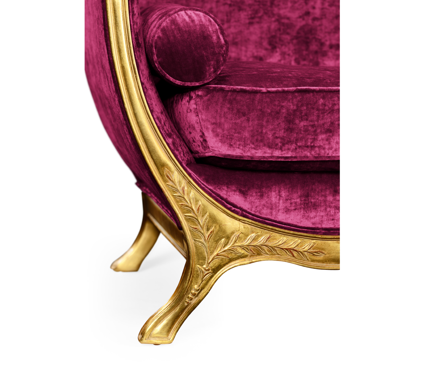 Empire Style Sofa with Gold Leaf