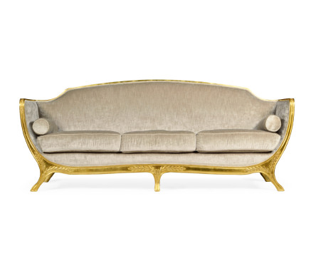 Empire Style Sofa with Gold Leaf