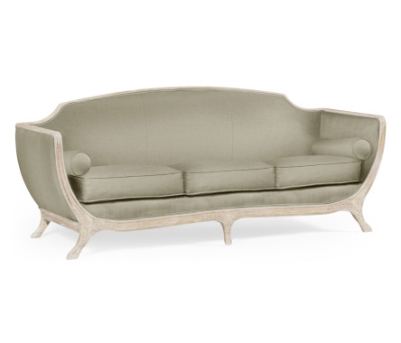 Empire Style Limed Tulip Wood Sofa