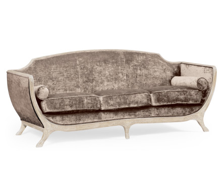 Empire Style Limed Tulip Wood Sofa