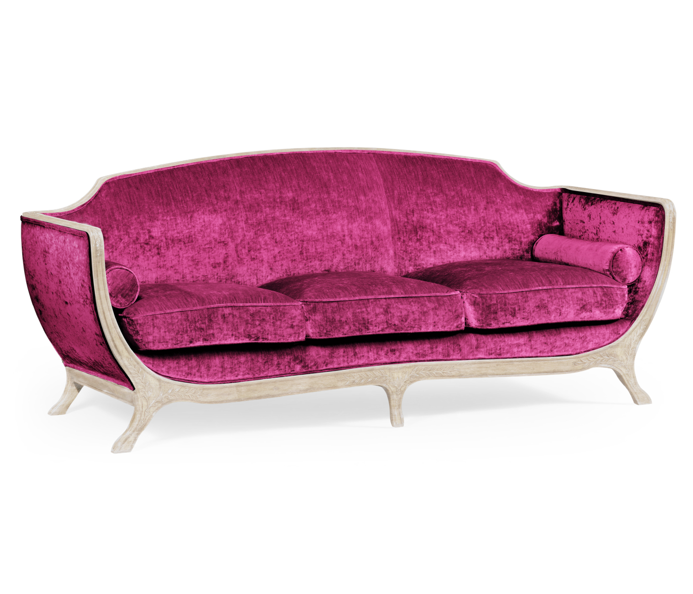 Empire Style Limed Tulip Wood Sofa
