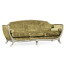 Empire Style Sofa with Silver Leaf