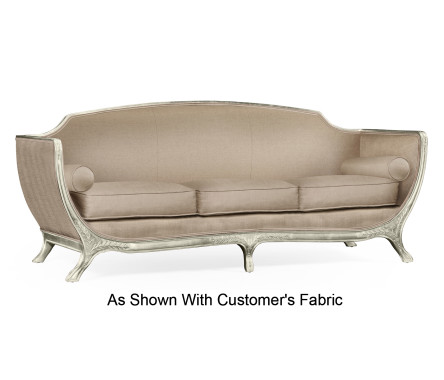 Empire Style Sofa with Silver Leaf