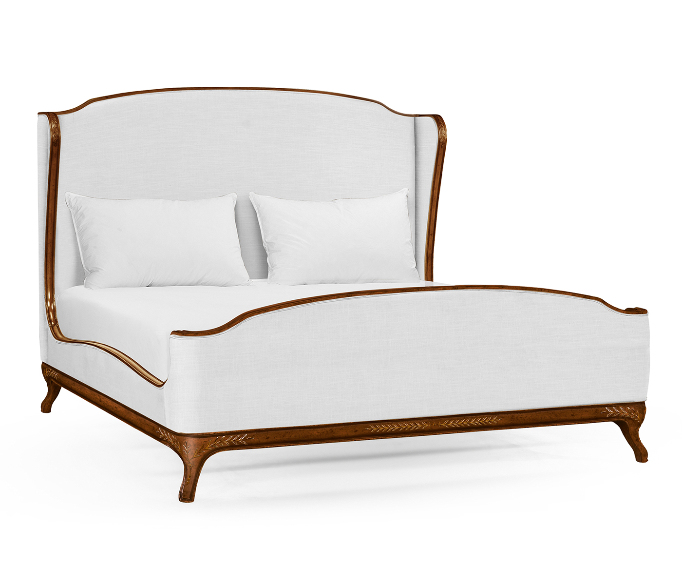 Louis XV Mahogany Cali King Bed