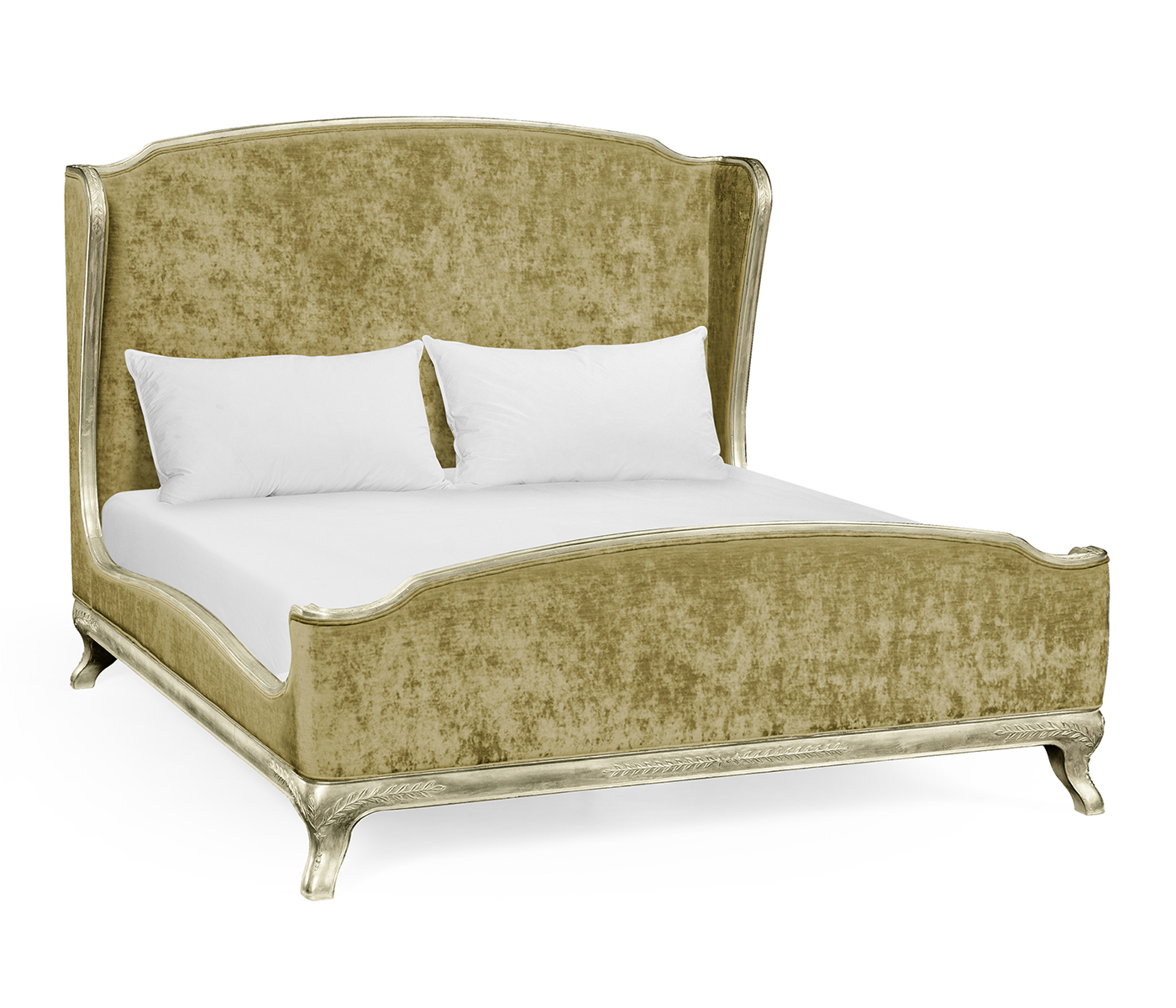 Louis XV Grey Weathered US King Bed