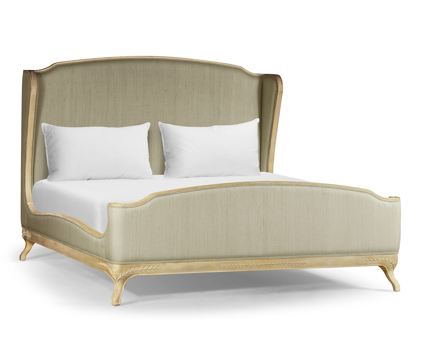 Louis XV Limed Tulip US King Bed