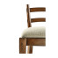 Casual Walnut Ladderback Side Chair