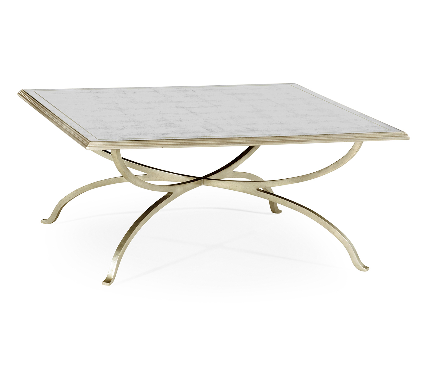 Églomisé and Silver Square Coffee Table