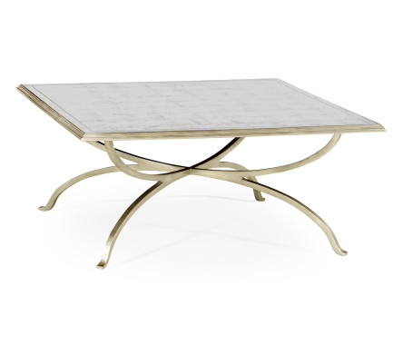 Églomisé and Silver Square Coffee Table