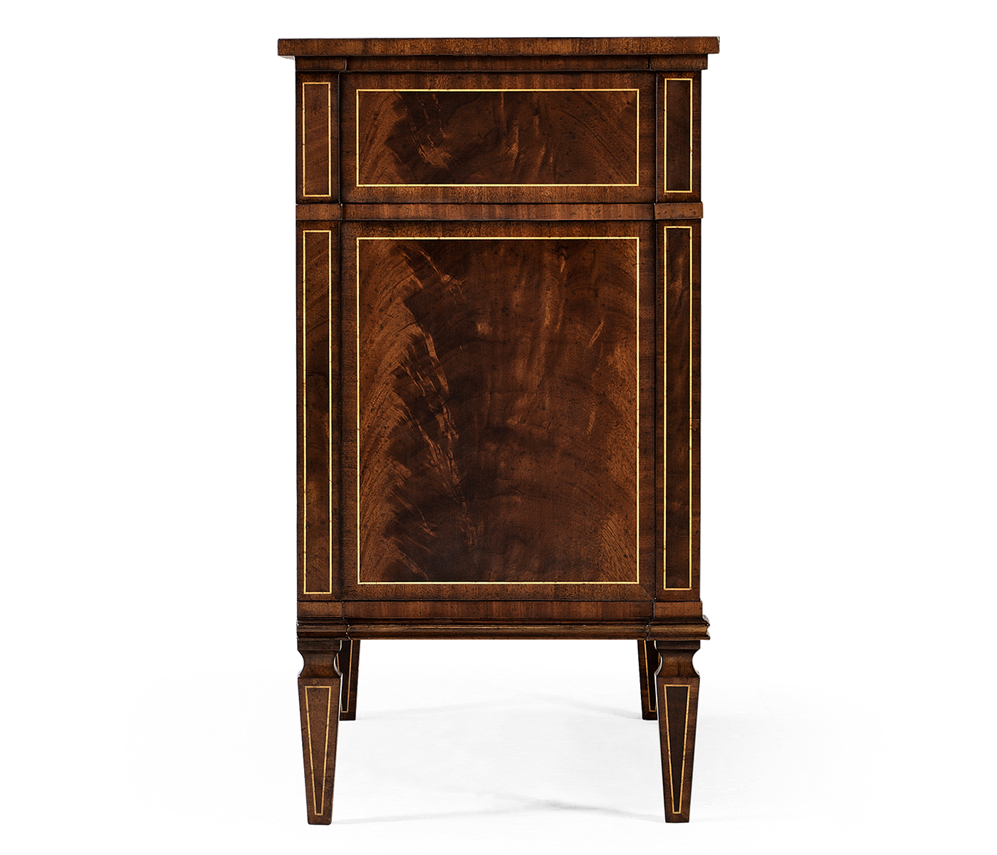 Regency Mahogany Reverse Breakfront Chest