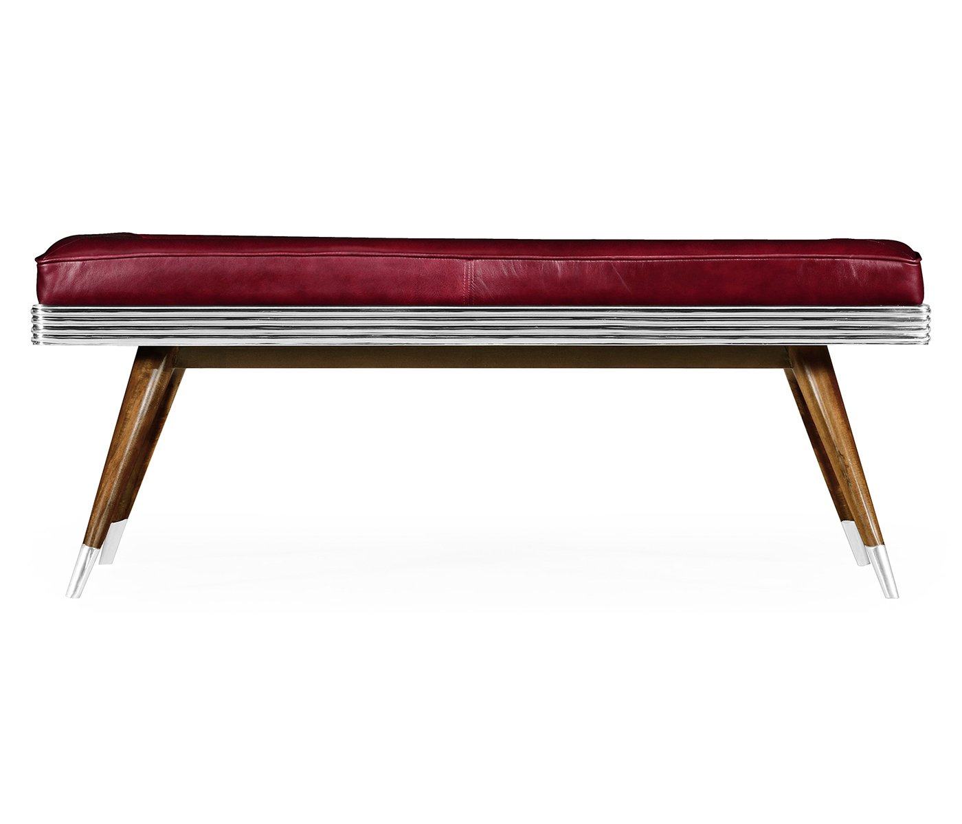 50's Americana Leather Bench