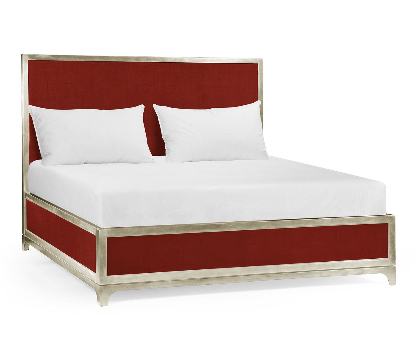Lipstick & Silver Cali King Bed