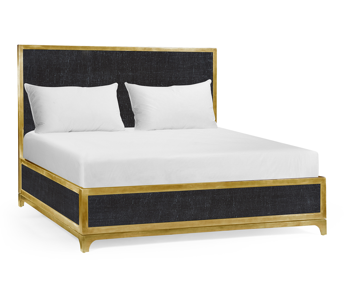 Charcoal & Gold UK King Bed