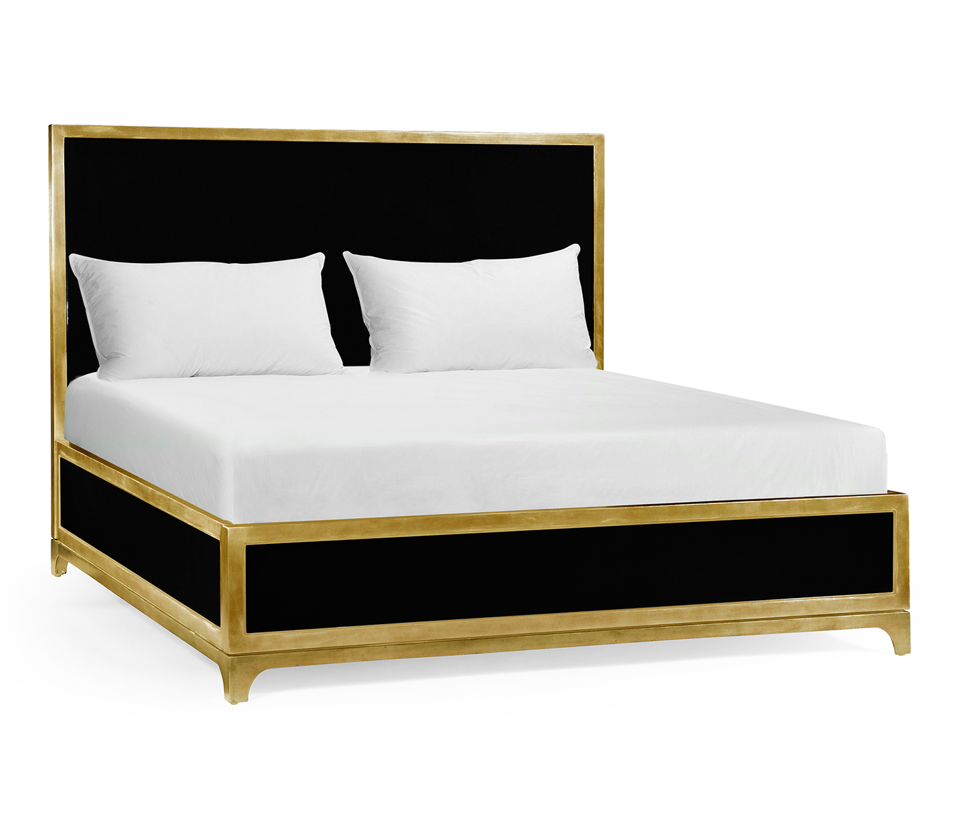British Navy & Gold UK King Bed