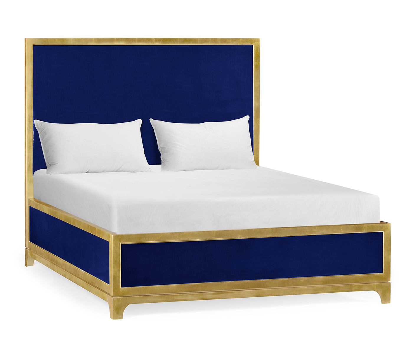 Royal Navy & Gold US Queen Bed