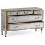 Grey Painted And Antiqued Chest of Drawers