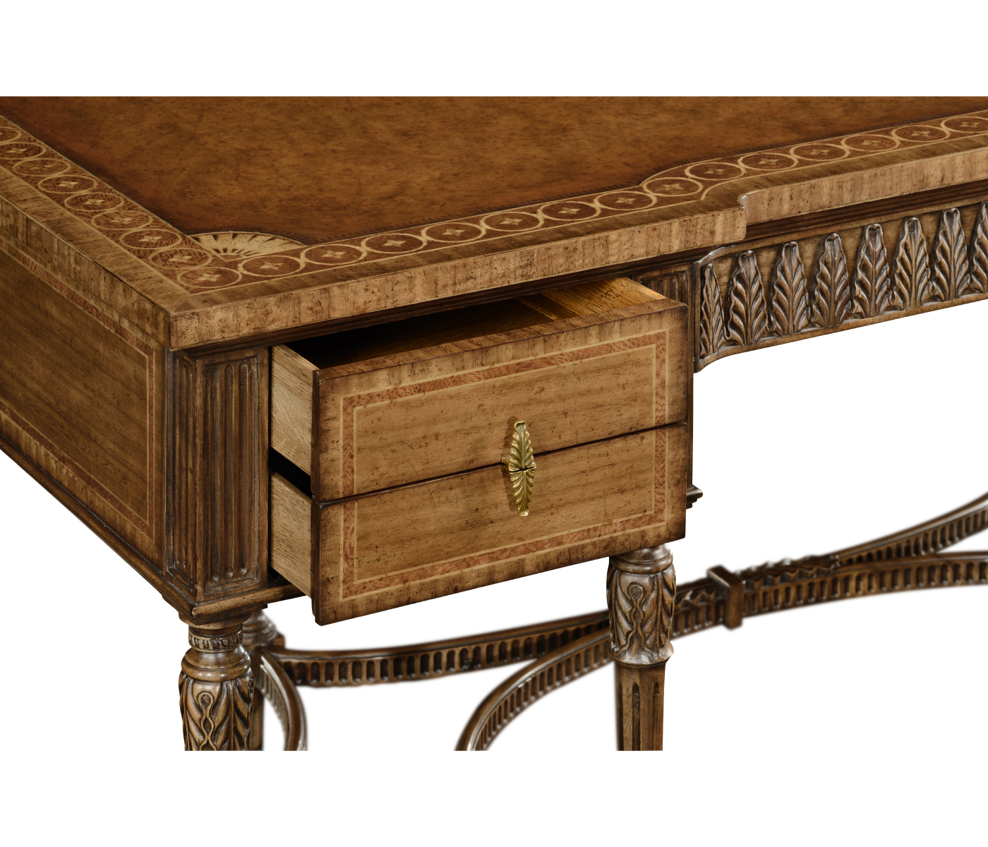 Napoleon III style writing table with fine inlay