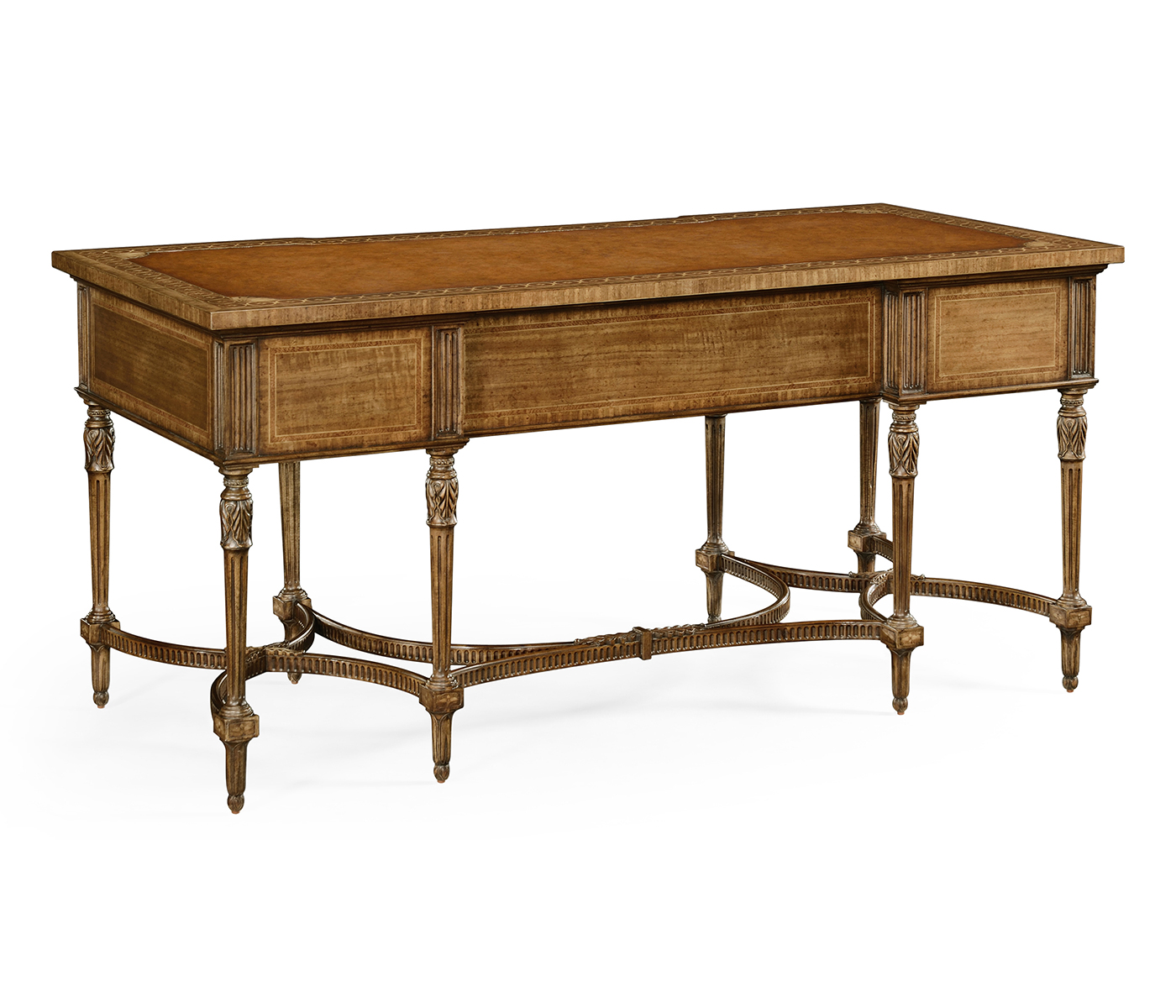 Napoleon III style writing table with fine inlay