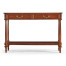 French style Mahogany console with brass gallery