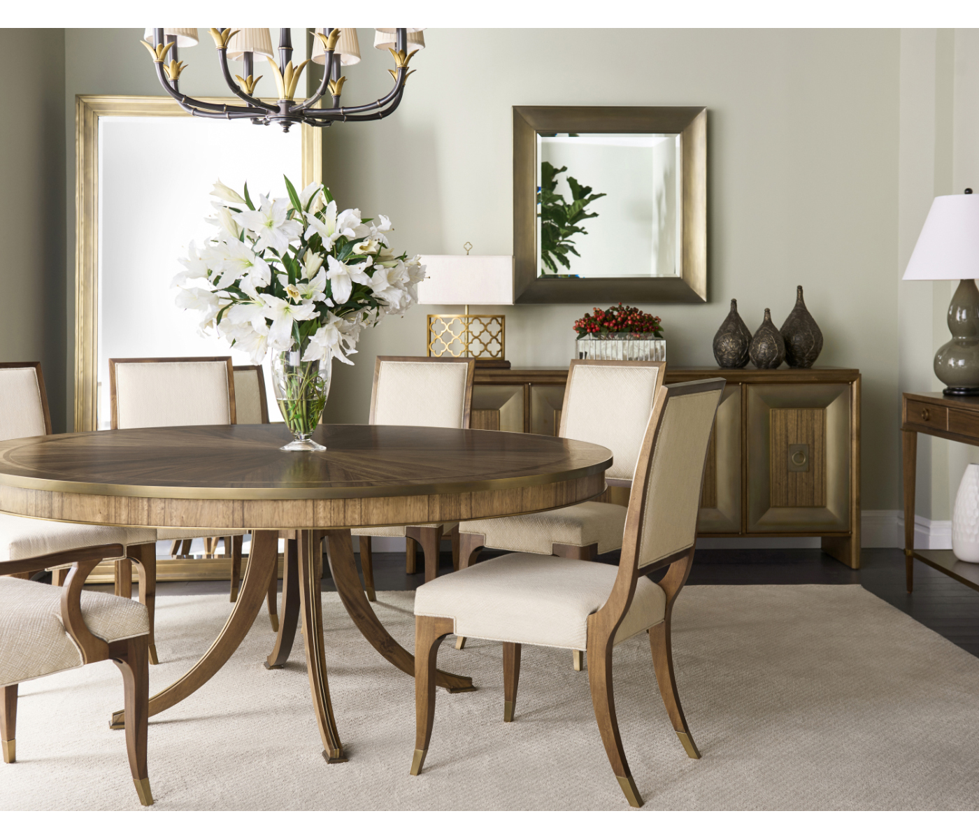 Silver Gothic Trellis Table Lamp