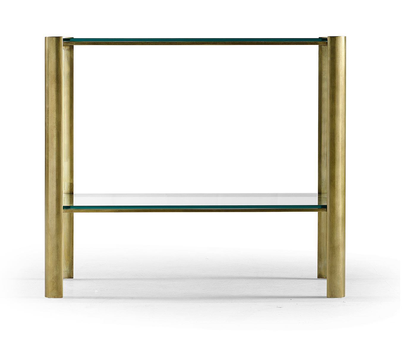 Brass & Glass End Table