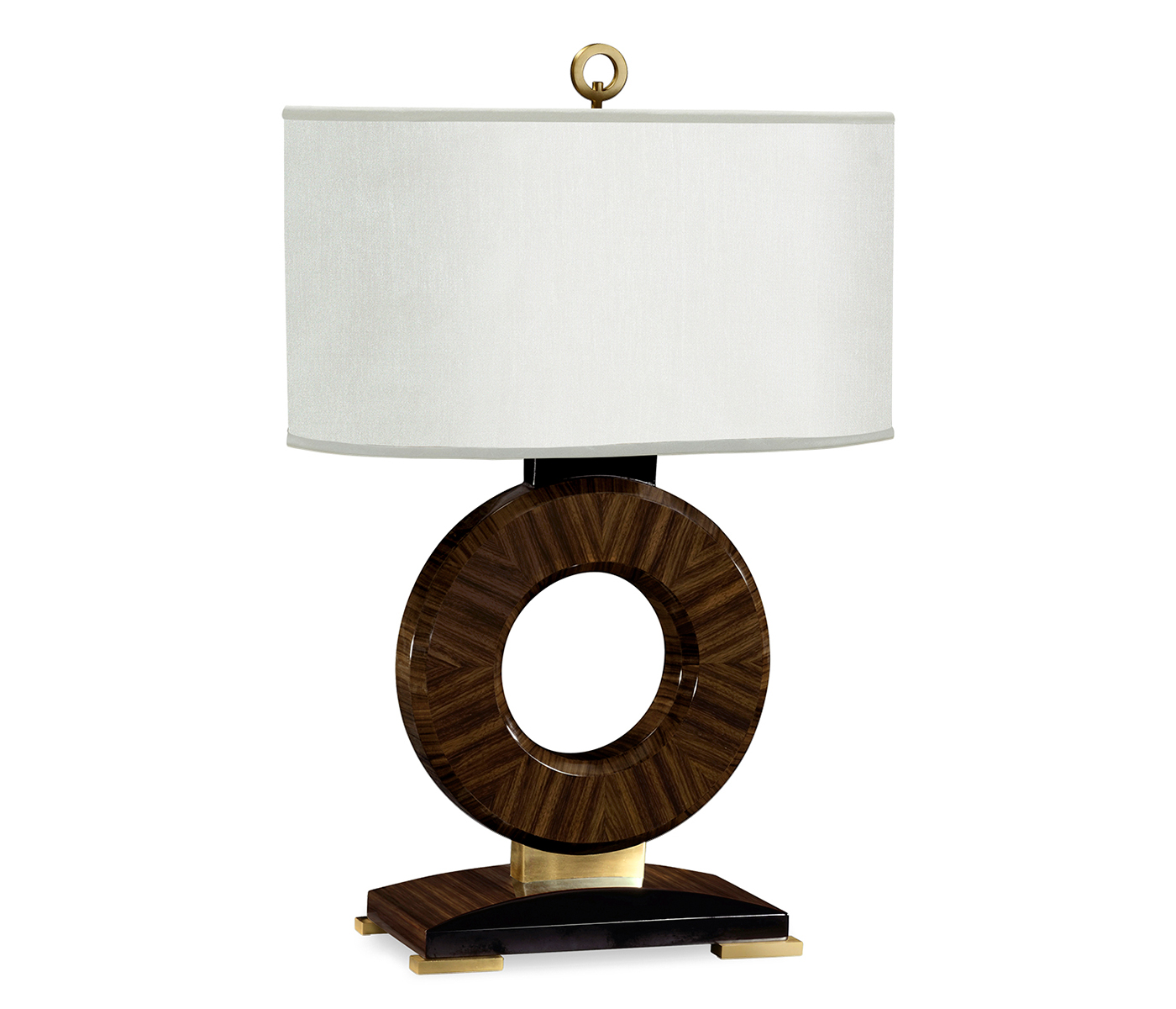 Porthole Macassar Ebony High Lustre Table Lamp