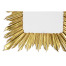 Gilded rectangular sunburst mirror