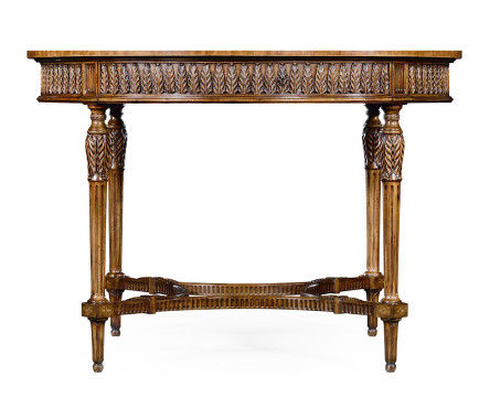 Napoleon III style circular centre table with fine inlay