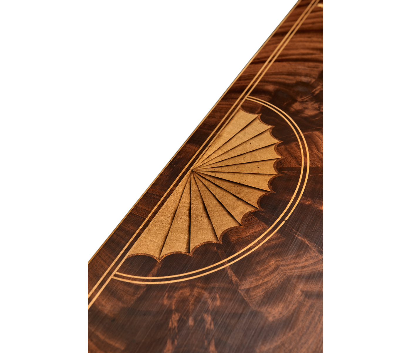 Sheraton Style Bowfront Light Mahogany Commode