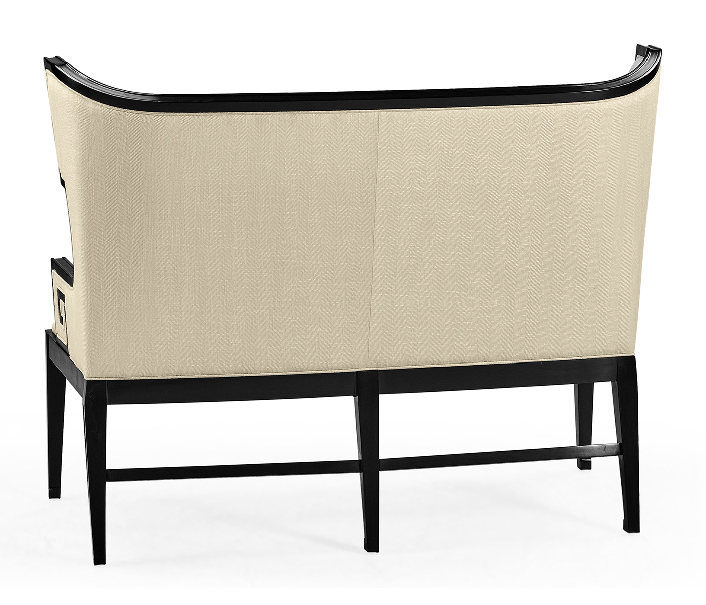 Greek Key Design Black Biedermeier Settee