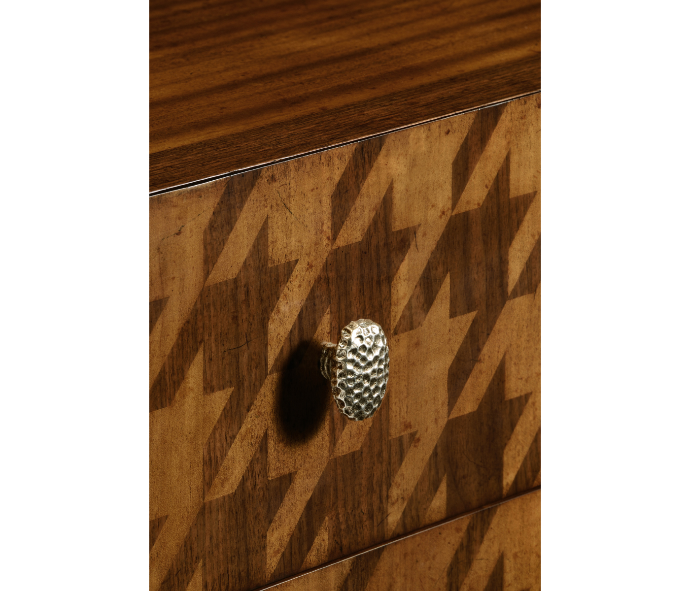 Houndstooth drinks cabinet
