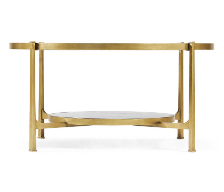 Églomisé Glass Gilded Coffee Table