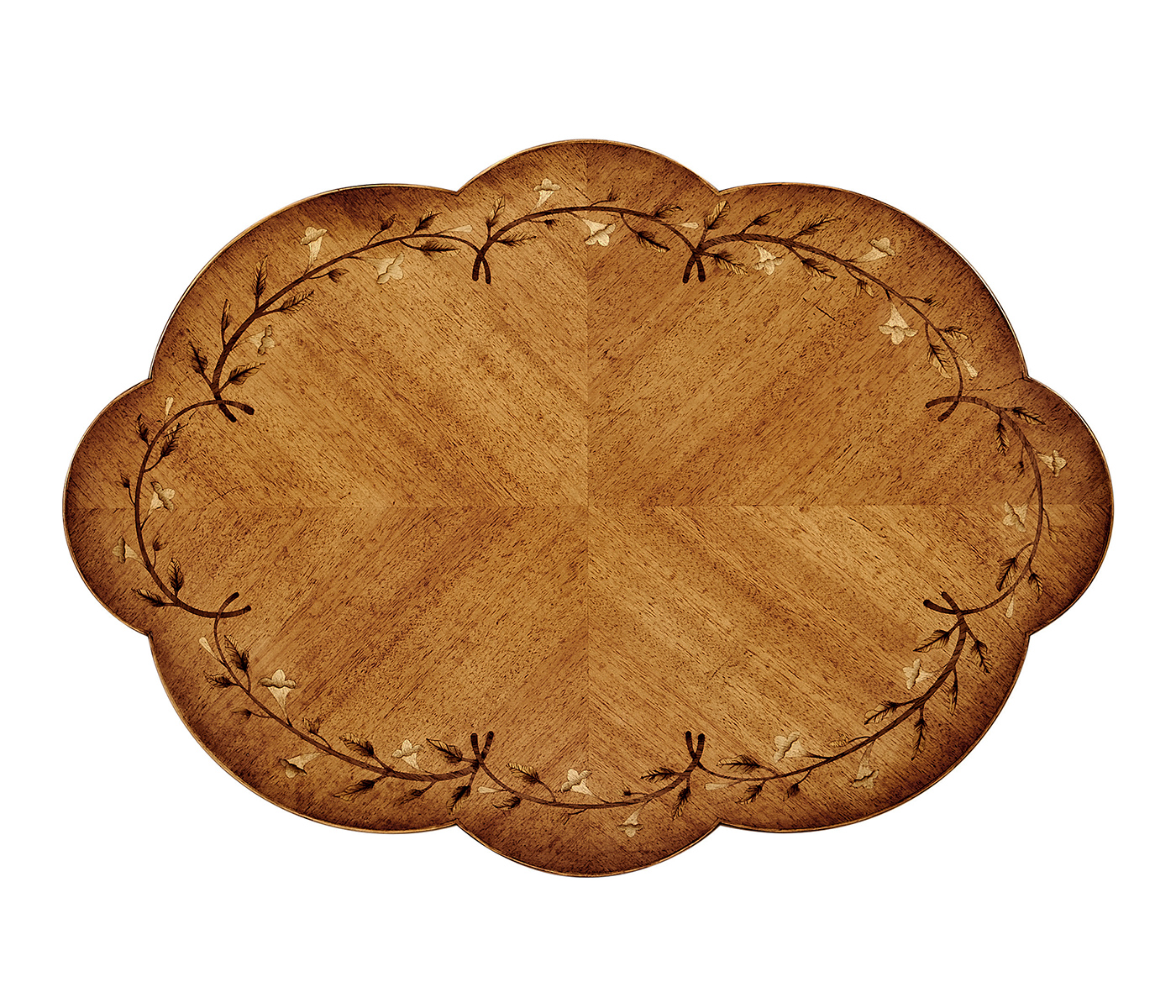 Sheraton style lobed work box