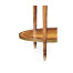 Sheraton style swagged oval side table.