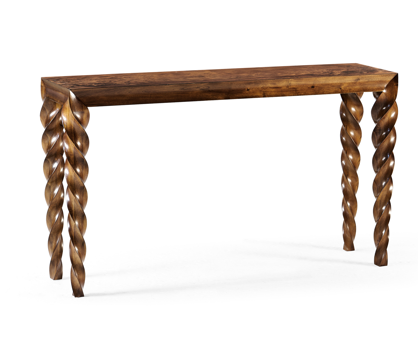 Walnut Barleytwist Console Table