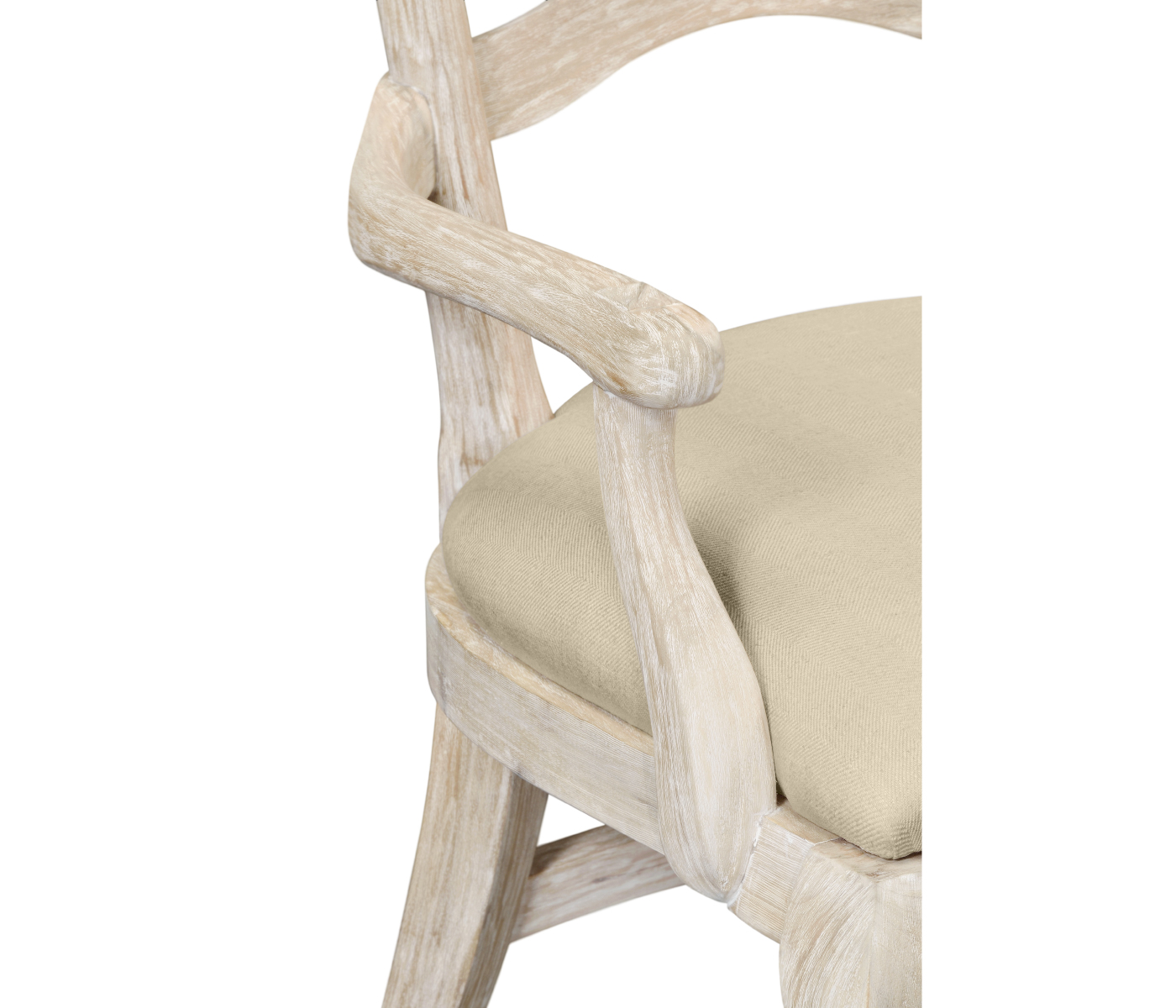 Casual Limed Acacia Dining Arm Chair