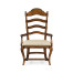 Casual Rustic Walnut Dining Arm Chair