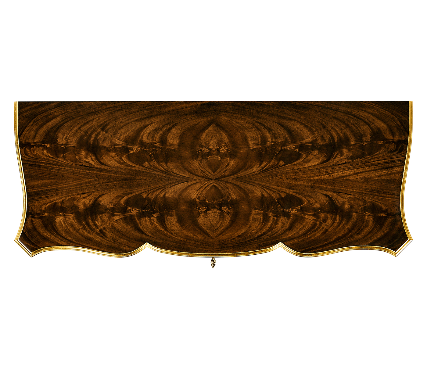 Mahogany chest of drawer with gilded
