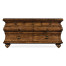 Large Rectangular Rustic Walnut Chest of Drawers