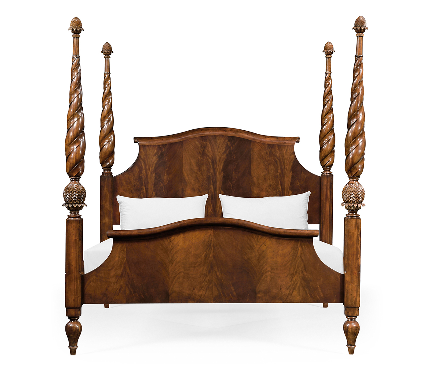 Four Poster Mahogany UK King Bed
