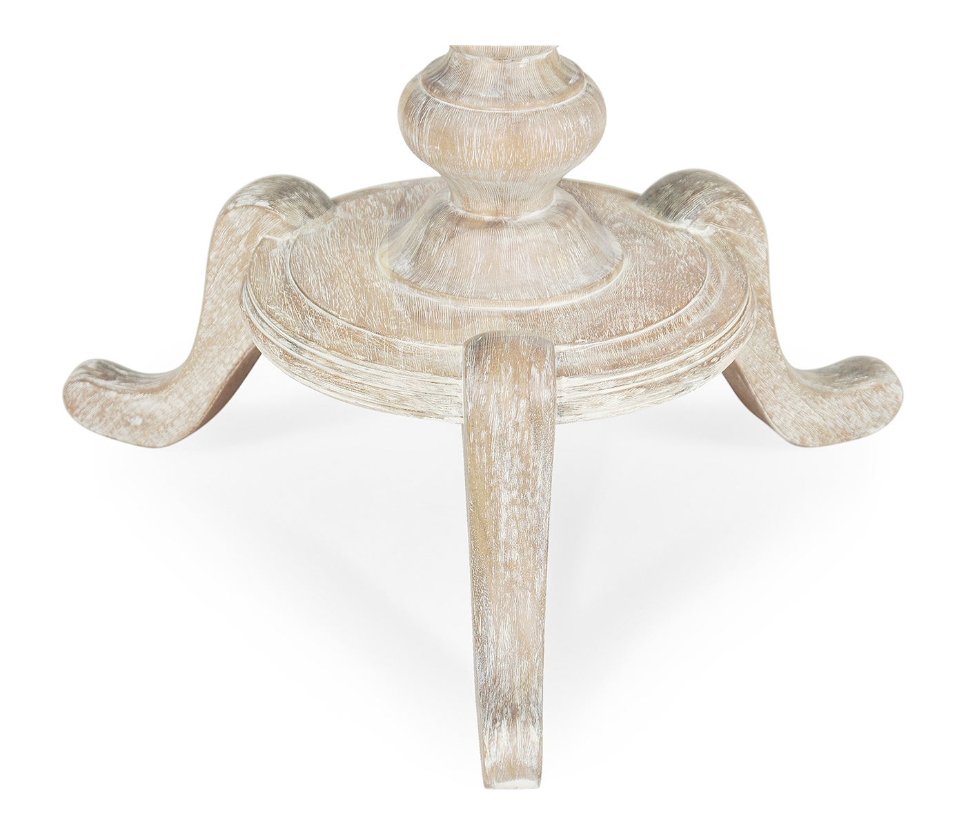 Round Limed Acacia Lamp Table