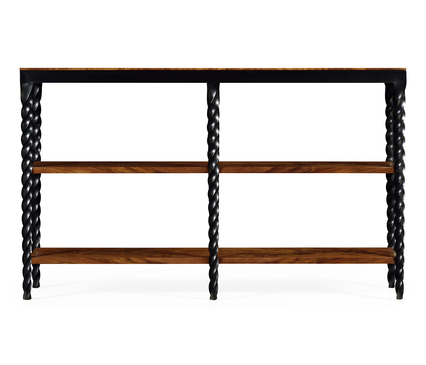 Black Barleytwist Bookcase
