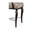 Icarus Dining Arm Chair, Upholstered in Calico Velvet