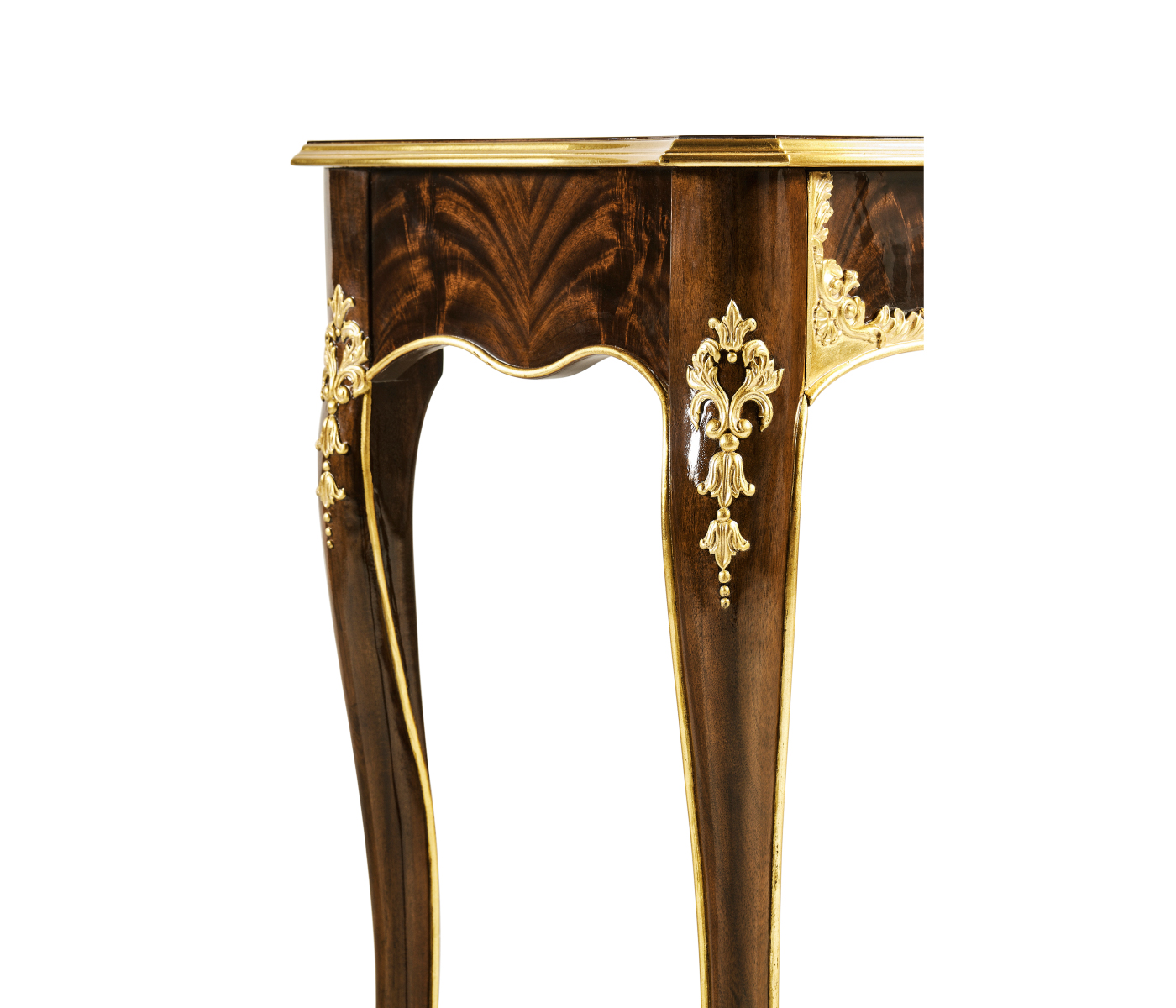 Console table with gilded carving