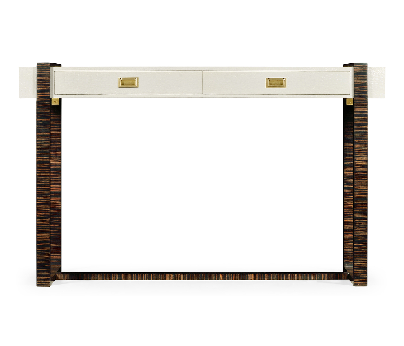 Great White faux Croc console