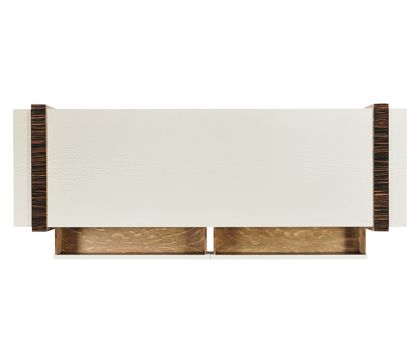 Great White faux Croc console